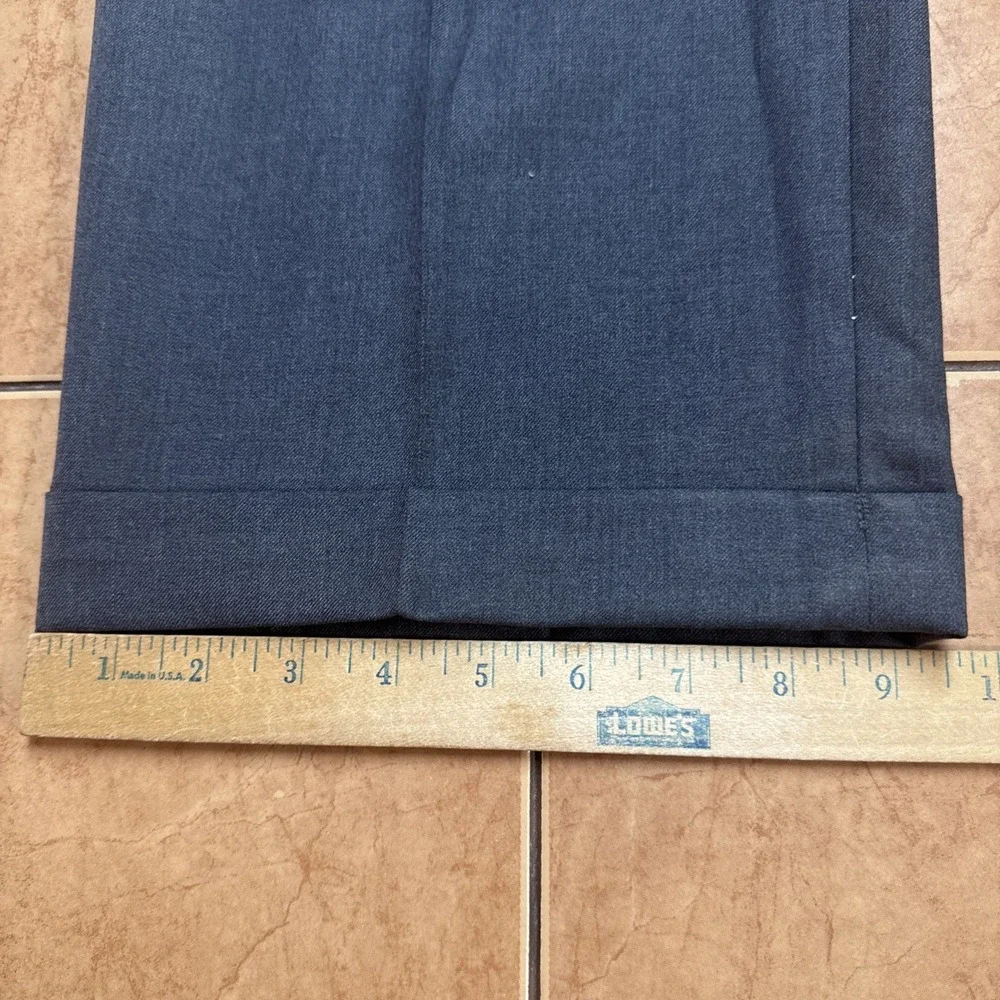 Vintage Duru's Chicago Tailor 2 Piece Suit 48R Jacket 40 x 28 Pants Medium Gray